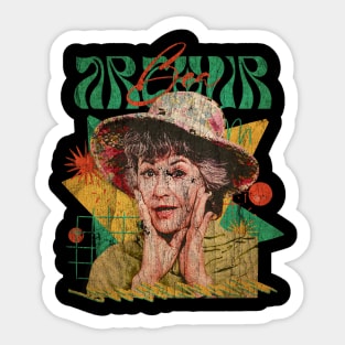 VINTAGE POP RETRO -Bea Arthur WOman-  STYLE 70S Sticker